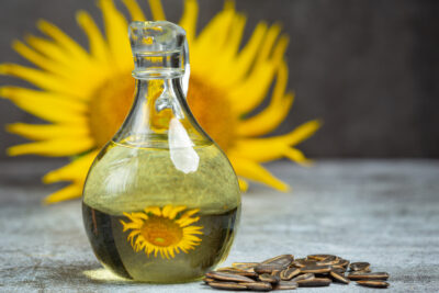 "روغن آفتابگردان بکر خالص درخشنده"